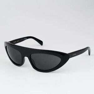 New! Celine CL40261I 01A Glossy Black Sunglasses, Authentic